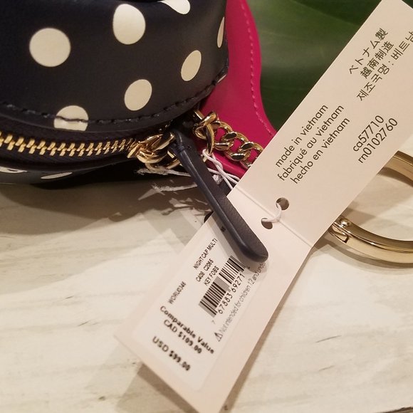 Kate Spade Enchanted Forest Snail Blue Key Fob - Picture 3 of 9